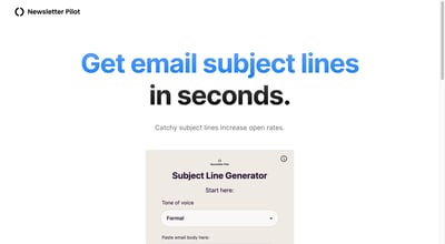 Subject Line Generator preview